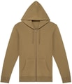 Heren Hooded Sweater Full Zip Native Spirit NS402 Light Olive Green